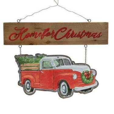 Home for Christmas Truck Hanger - The Fox Decor